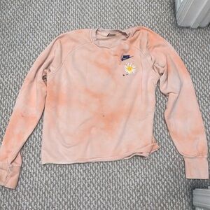 Orange Embroidered Nike Sweater